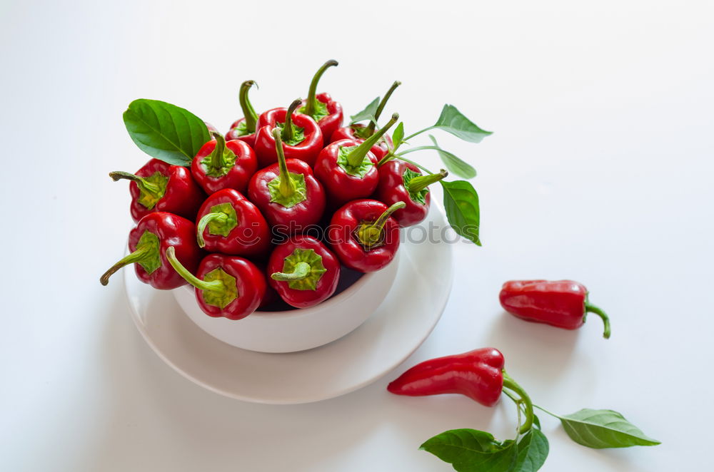 Similar – Image, Stock Photo Organic tomatoes on the white table