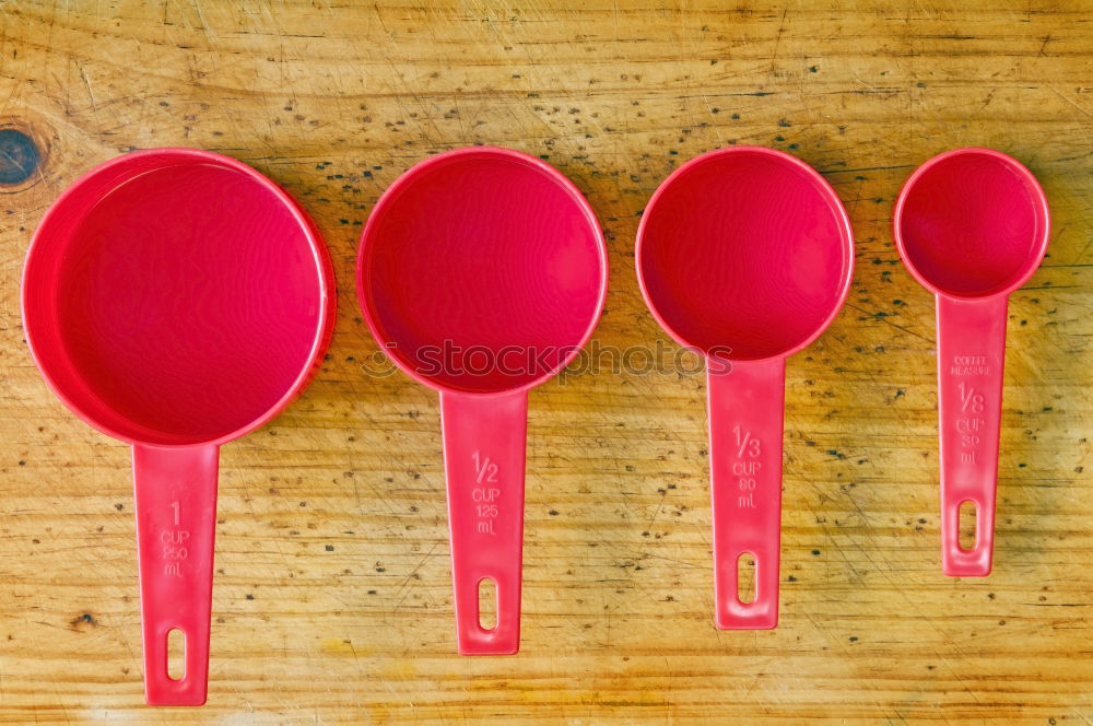 Similar – Image, Stock Photo Colorful of green plastic spoon and fork