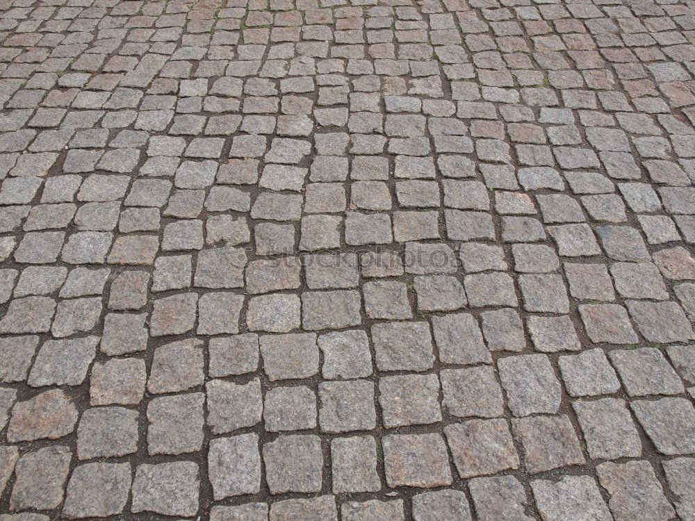 Image, Stock Photo Square sloping cobblestone