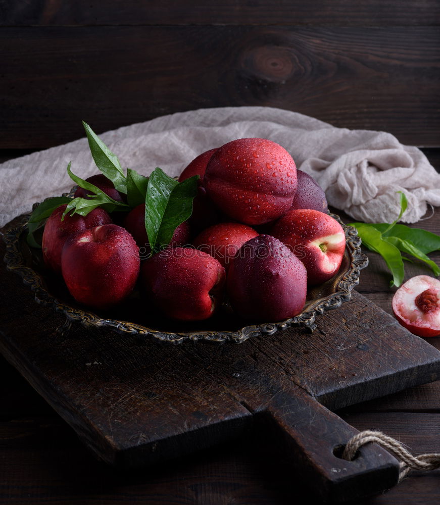 Similar – Image, Stock Photo Sliced apples on a plate