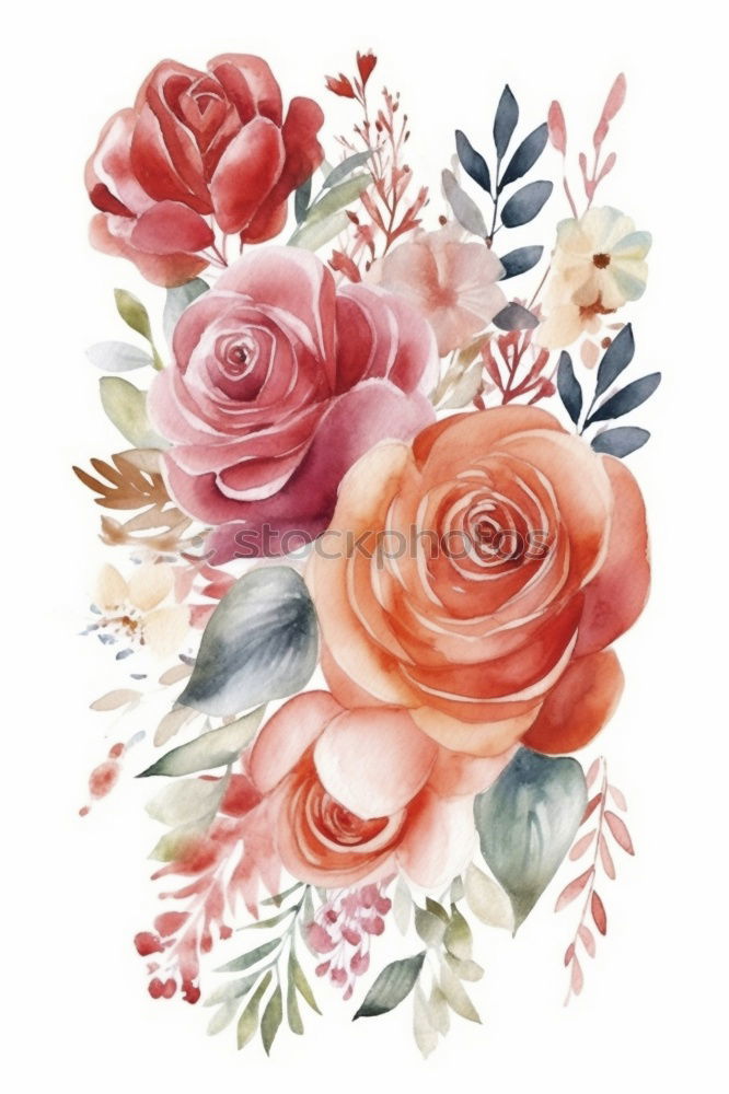 Similar – Nature background with pastel red flowers