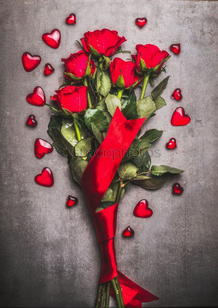 Similar – Image, Stock Photo young woman holding bouquet of red roses in her hands, valentines day, mother’s day, gift