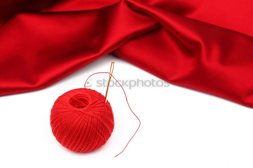 Similar – Red and white gift on red background. Copyspace