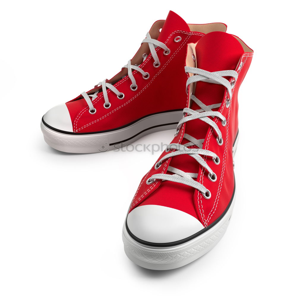 Similar – Image, Stock Photo Red shoes and red boxing gloves hanging on a rope