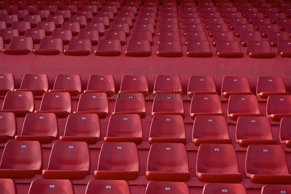 Similar – Theaterstuhl in roter Farbe im Konferenzraum.