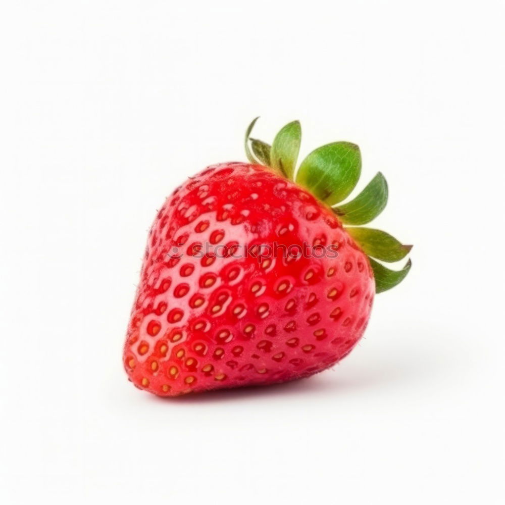 Image, Stock Photo delicious strawberry Red