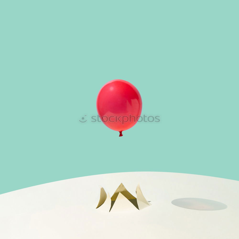 Similar – Image, Stock Photo Red christmas ball on blue and pink background.