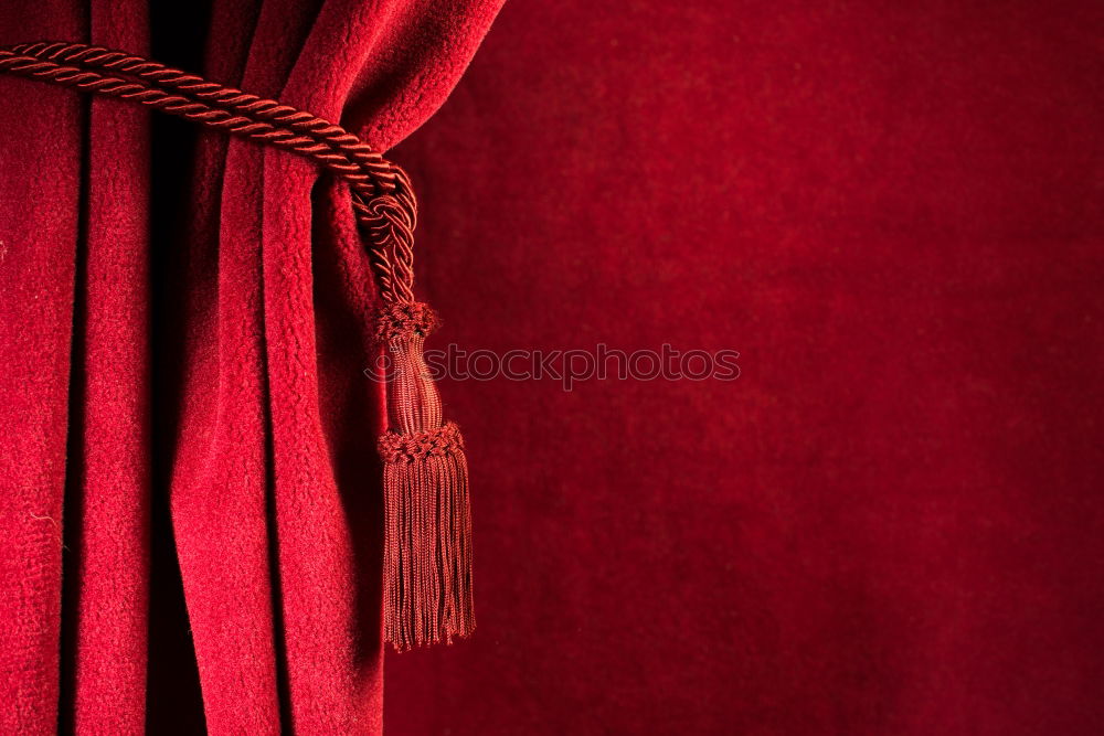 Similar – Closed red curtain Drape