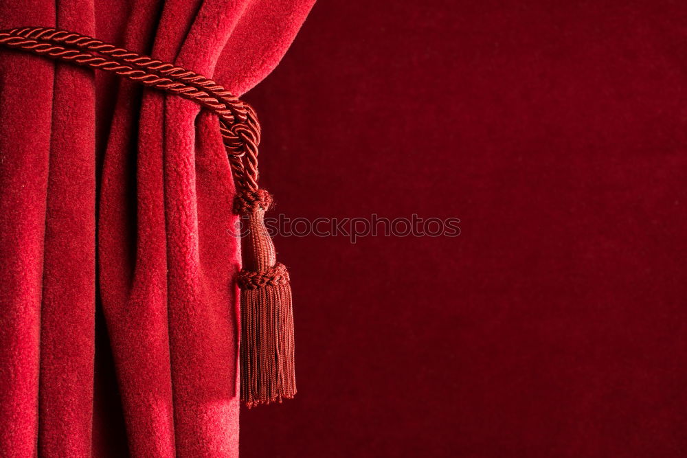 Similar – Closed red curtain Drape