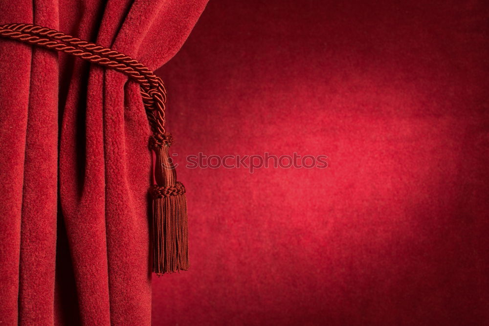 Similar – Closed red curtain Drape