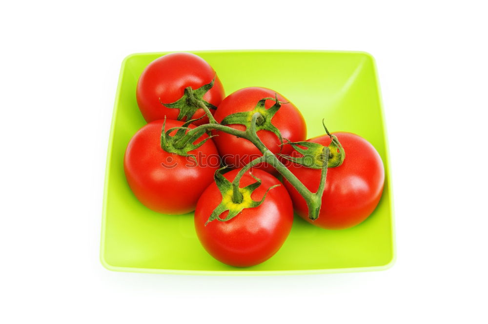 Similar – Fresh tomatoes in a green plate