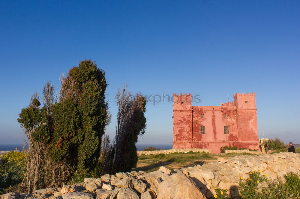 Similar – Red Tower, Malta Castle