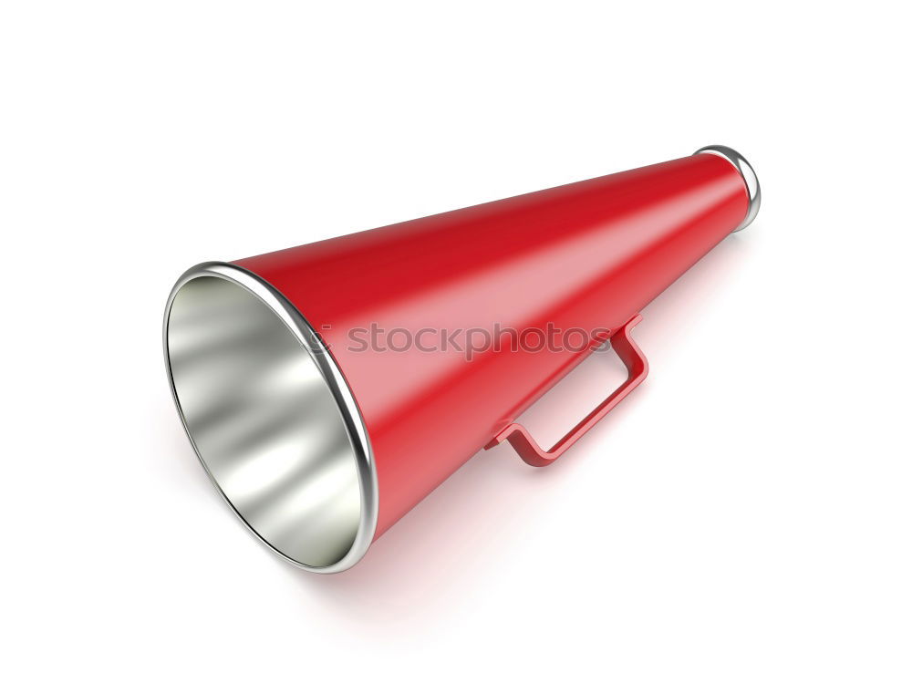 Similar – Female hand holding megaphone