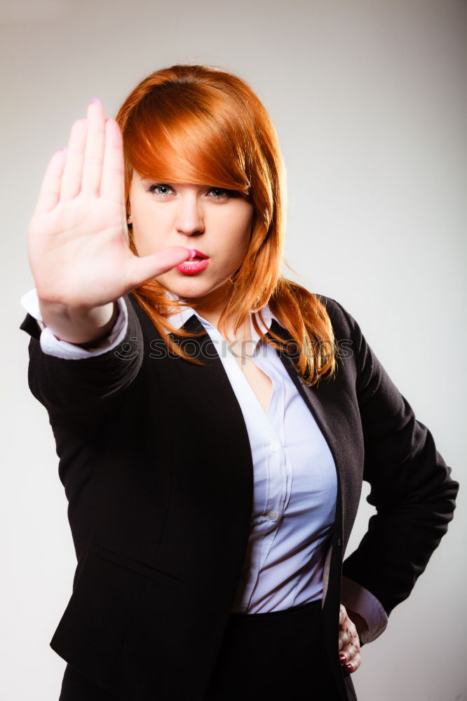 Similar – Image, Stock Photo Strong and young business woman