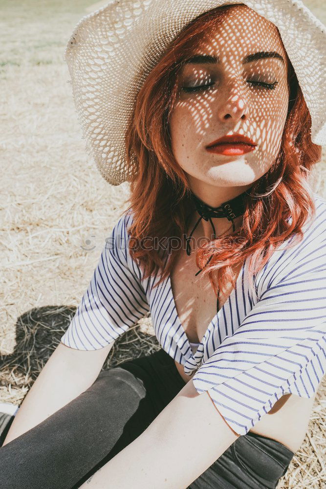 Similar – Happy beautiful teen with pink sunglasses