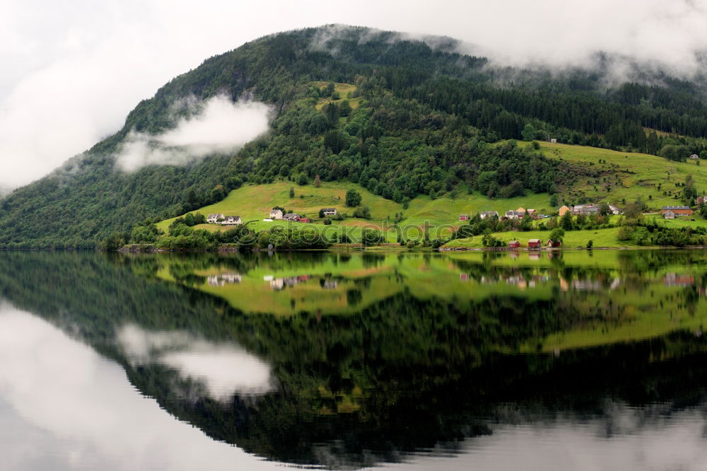 Similar – Mountain lake in Norway