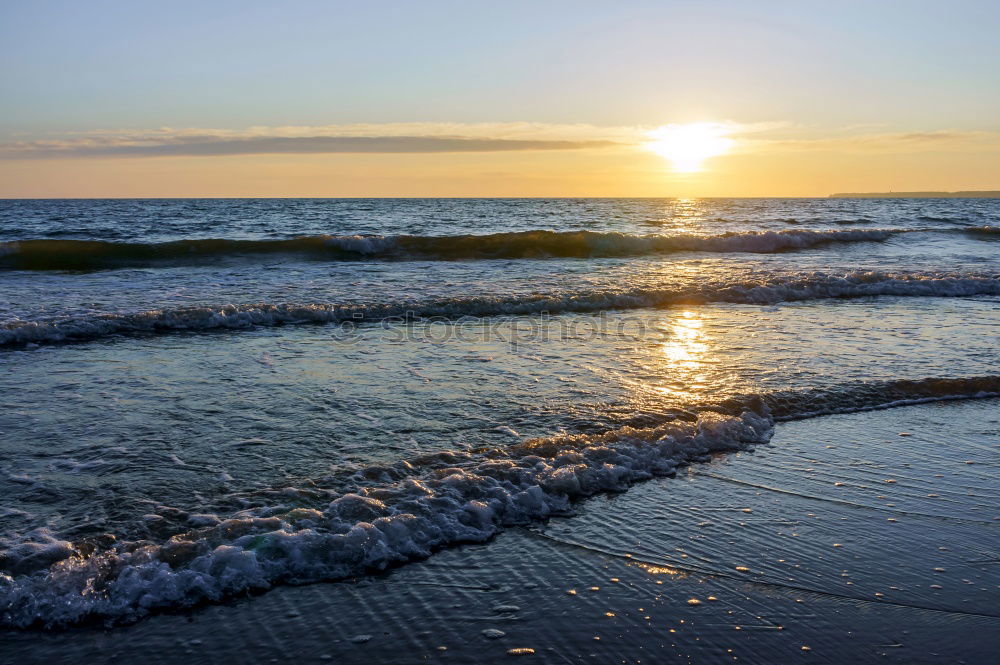 Similar – Long shadows Beach Ocean