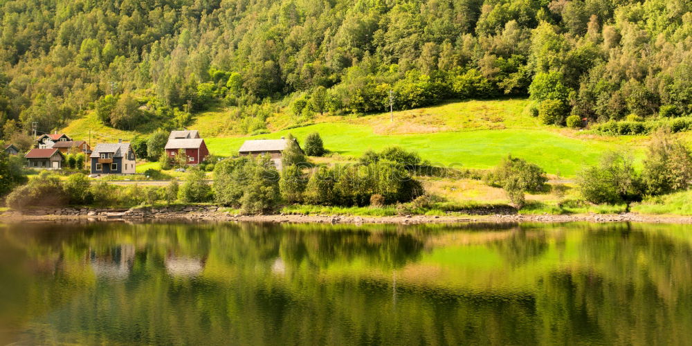 Similar – Mountain lake in Norway