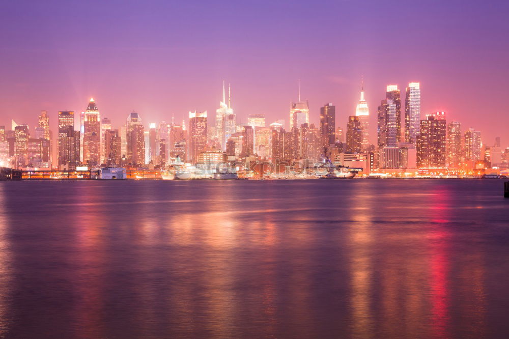 Similar – Sunset with boats in front of the Hong Kong skyline