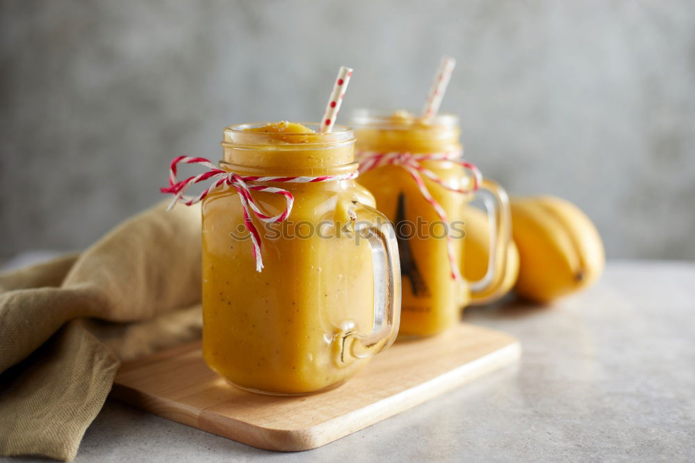 Similar – Freshly made pumpkin juice in a glass jar