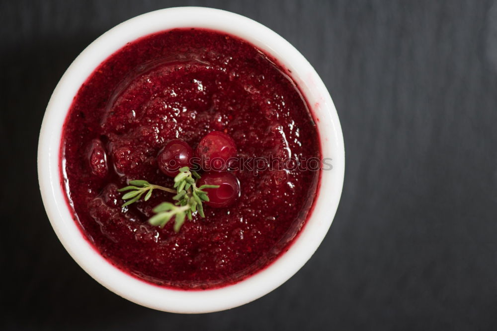 Similar – Beet hummus in a bowl on wood