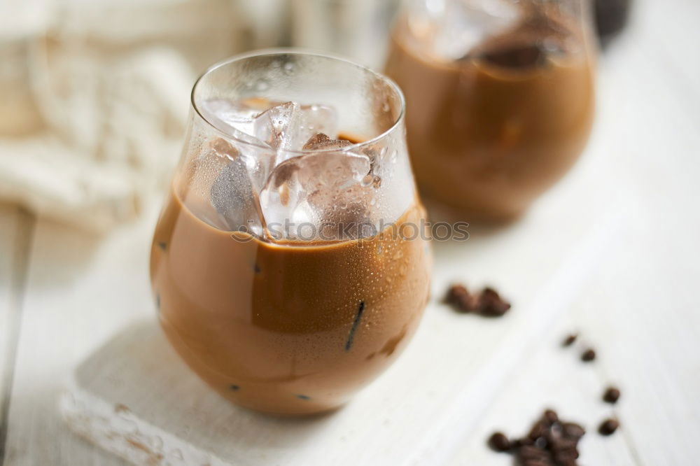 Similar – Image, Stock Photo Cold espresso coffee glass