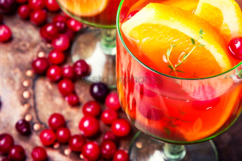 Similar – Punch with fruits sangria