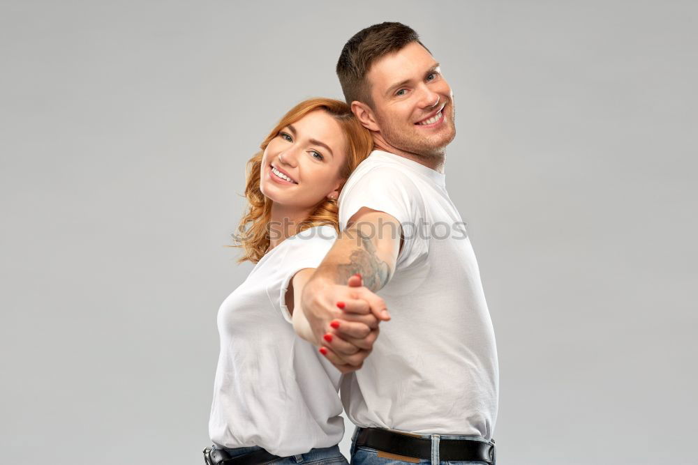 Similar – Portrait of a natural caucasian couple