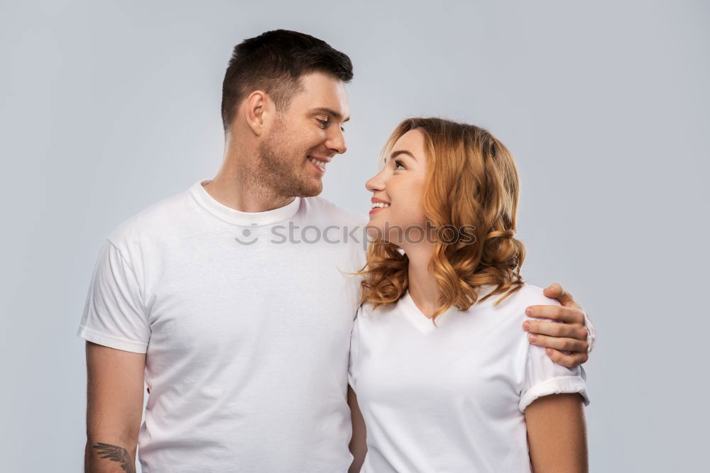 Similar – Portrait of a natural caucasian couple