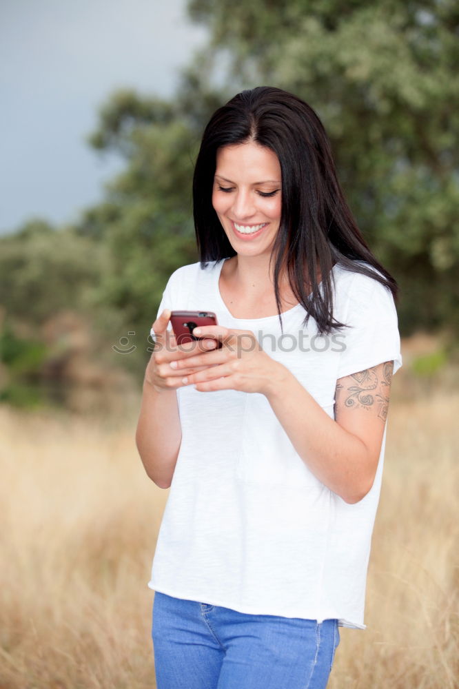 Similar – Image, Stock Photo Beautiful brunette girl