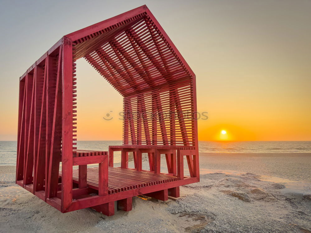 Similar – Image, Stock Photo Beach chairs on the beach of Kolberg I