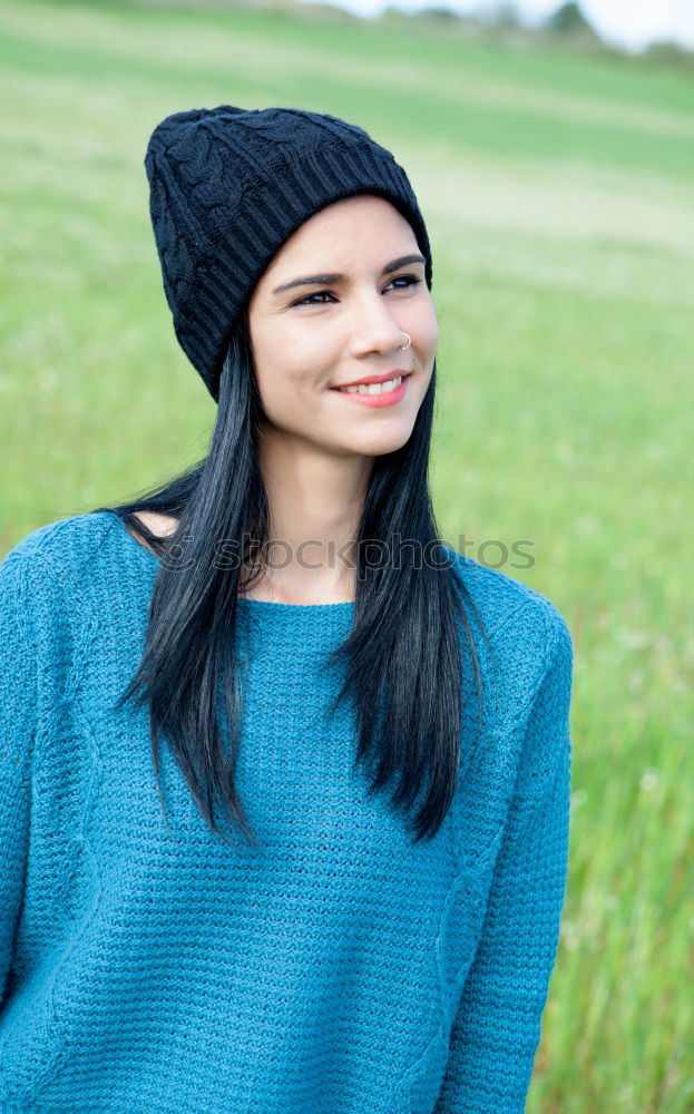 Similar – Image, Stock Photo Pretty brunette woman