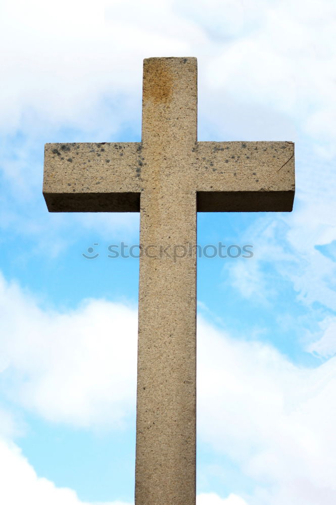 Similar – Image, Stock Photo Crucifix over the sea