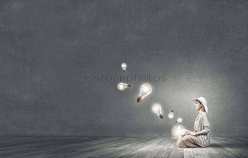 Similar – Image, Stock Photo IN MIND Wind Gale Woman