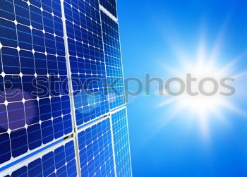 Similar – Solar power system, solar cell, photovoltik system, for sustainable energy supply & environmental protection, with sunlight. Climate protection by green power, sustainable, cheap, renewable, natural, ecological, neutral, safe.Blue solar panels with sun energy crisis.