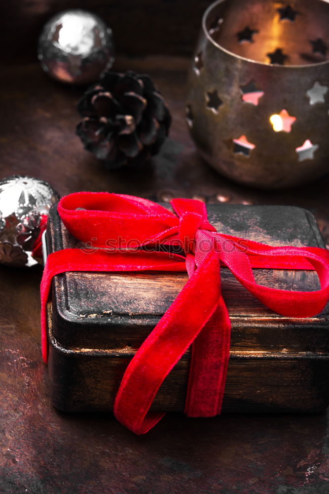 Similar – Image, Stock Photo retro christmas decorations with christmas