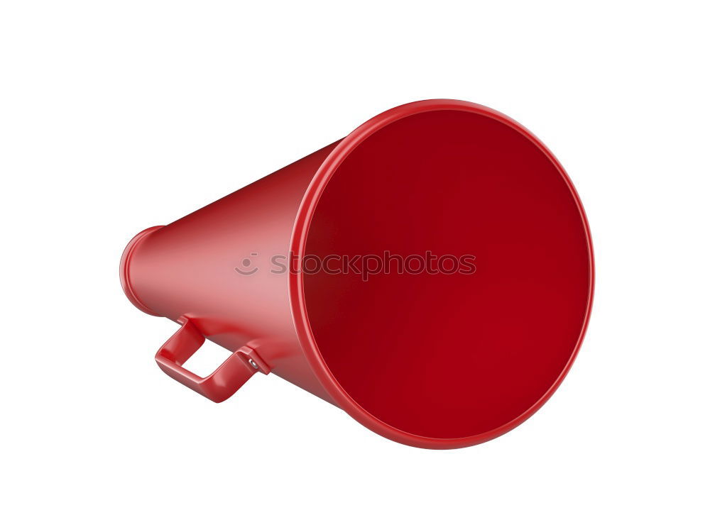 Similar – Female hand holding megaphone