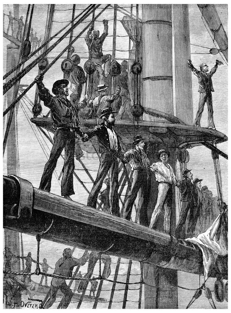 Similar – Shipyard workers in Schleswig-Holstein