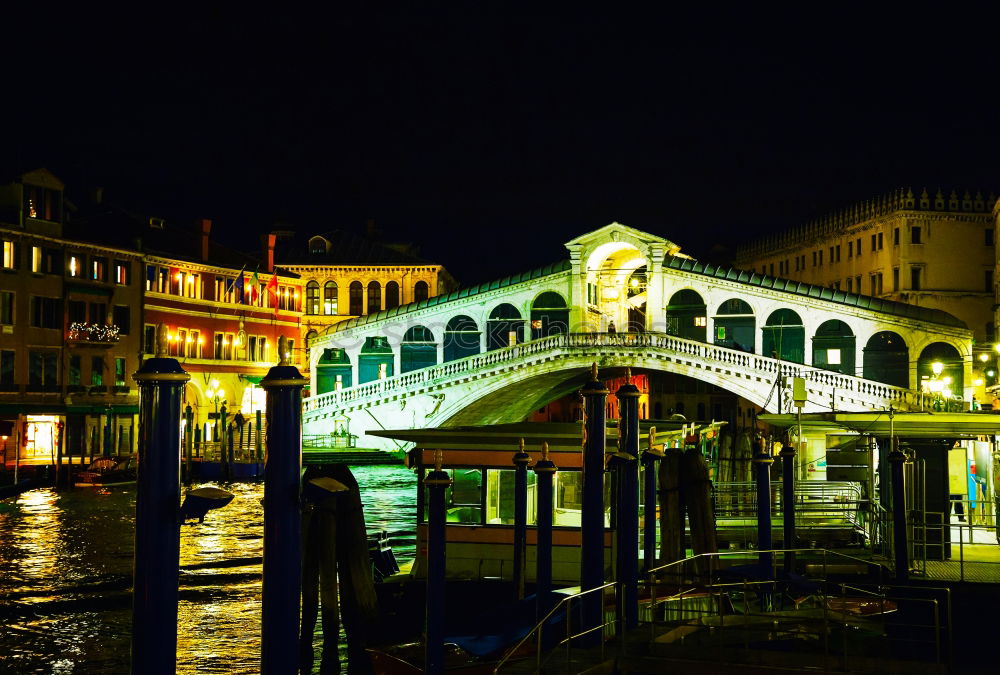 Similar – Image, Stock Photo Rialto at night Tourism