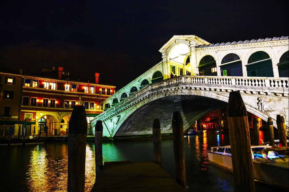 Similar – Image, Stock Photo Rialto at night Tourism