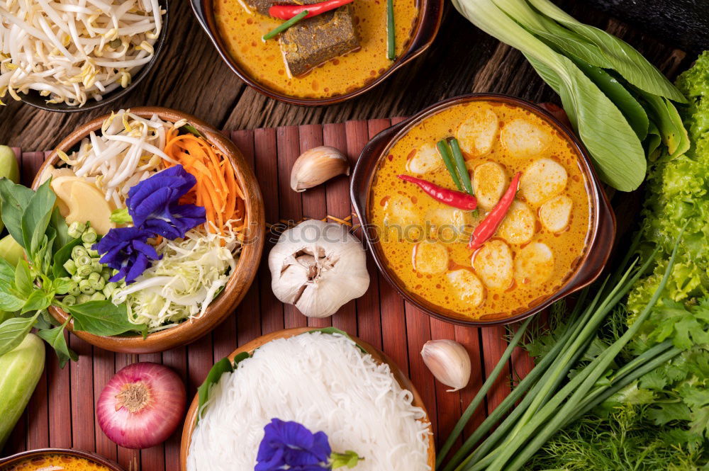 Similar – Image, Stock Photo Cooked quinoa in old pot and vegetarian ingredients