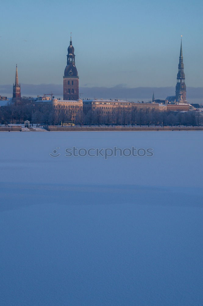 Similar – Image, Stock Photo Winter walk. Work of art