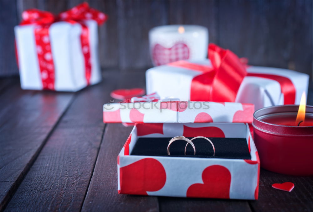 Image, Stock Photo Lit candle and blank letter