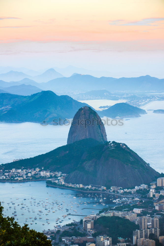 Similar – Image, Stock Photo Panoramic view of Rio de Janeiro from above, Brazil