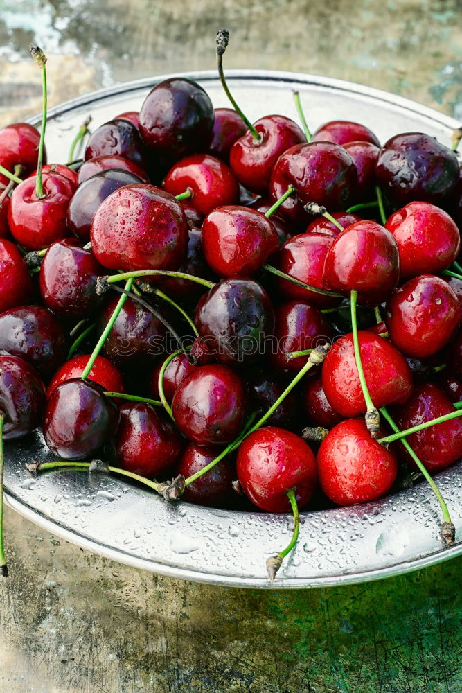 Similar – Image, Stock Photo cherries Nutrition Eating