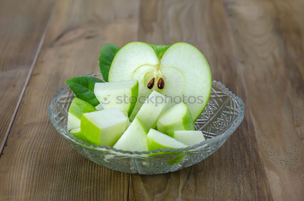 Similar – Image, Stock Photo peeled apple Food Fruit