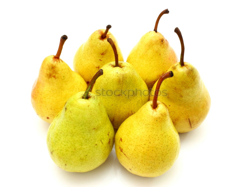 Similar – Image, Stock Photo Eight pears and three tomatoes, regularly arranged on a wooden table