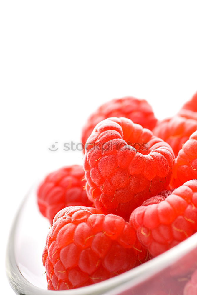 Image, Stock Photo Bowl Of Fresh Raspberries