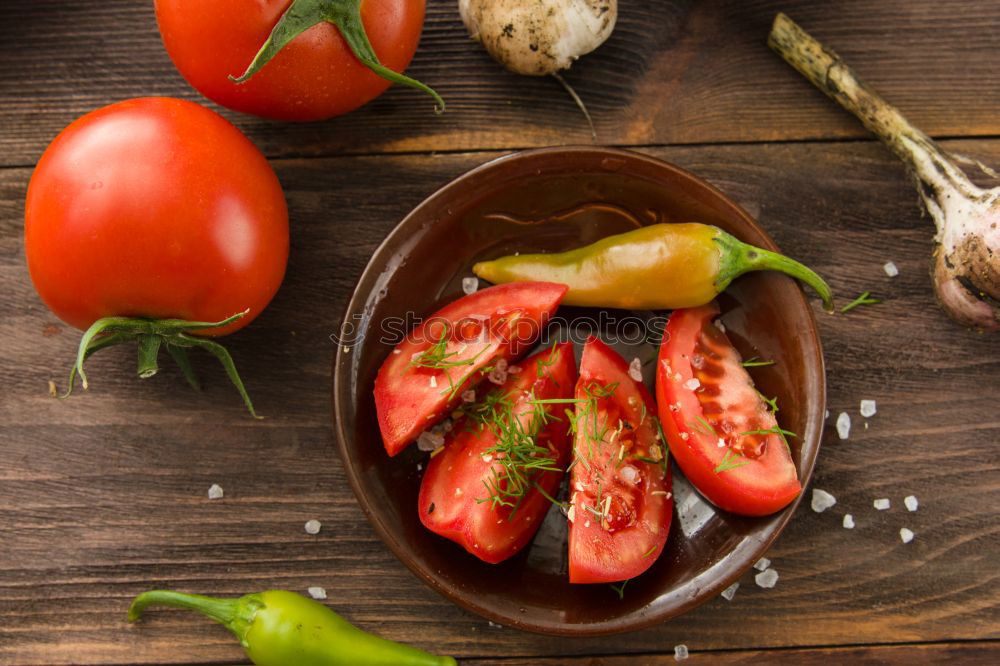 Similar – Image, Stock Photo Whole wheat pasta, vegetables, herbs and olive oil