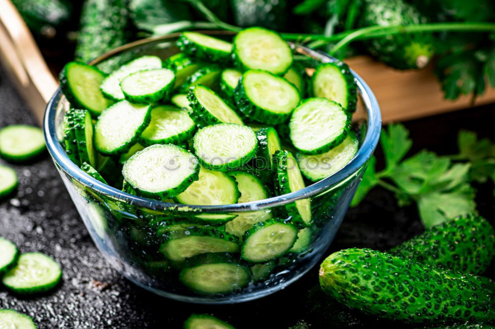 Similar – Image, Stock Photo Preparing ingredients for pickling cucumbers